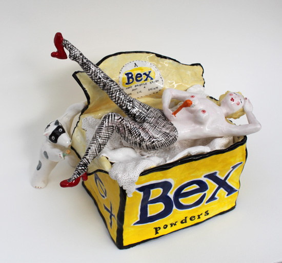 2013-Gullifer-A Bex, a Soft Bristle Bruh and a Good Lie Down.porcelain.20x14x10cm