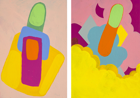 Euro_actionYank_action_2_panels_20x15cm_each_acrylic_on_paper_2014 (2)