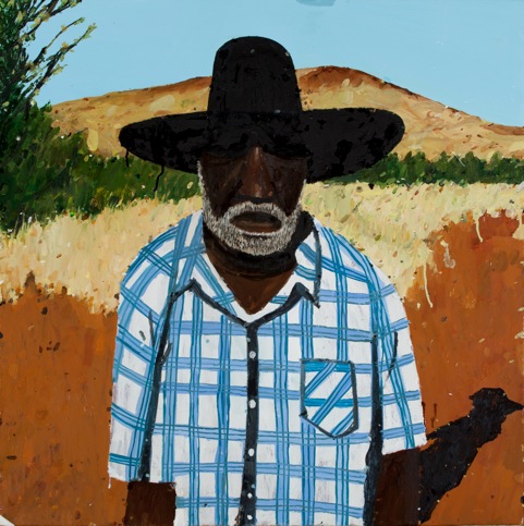 Richard Lewer, 'Muuki Taylor', 2014, oil on canvas, 75 x 75cm