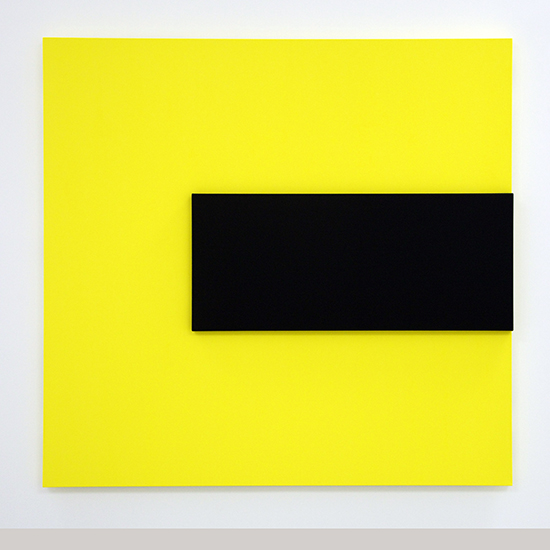 Black Relief Over Yellow