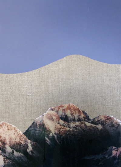 Travelling Hills_EloiseKirk_2015_CollageResin and Acrylic on Linen25x35cm